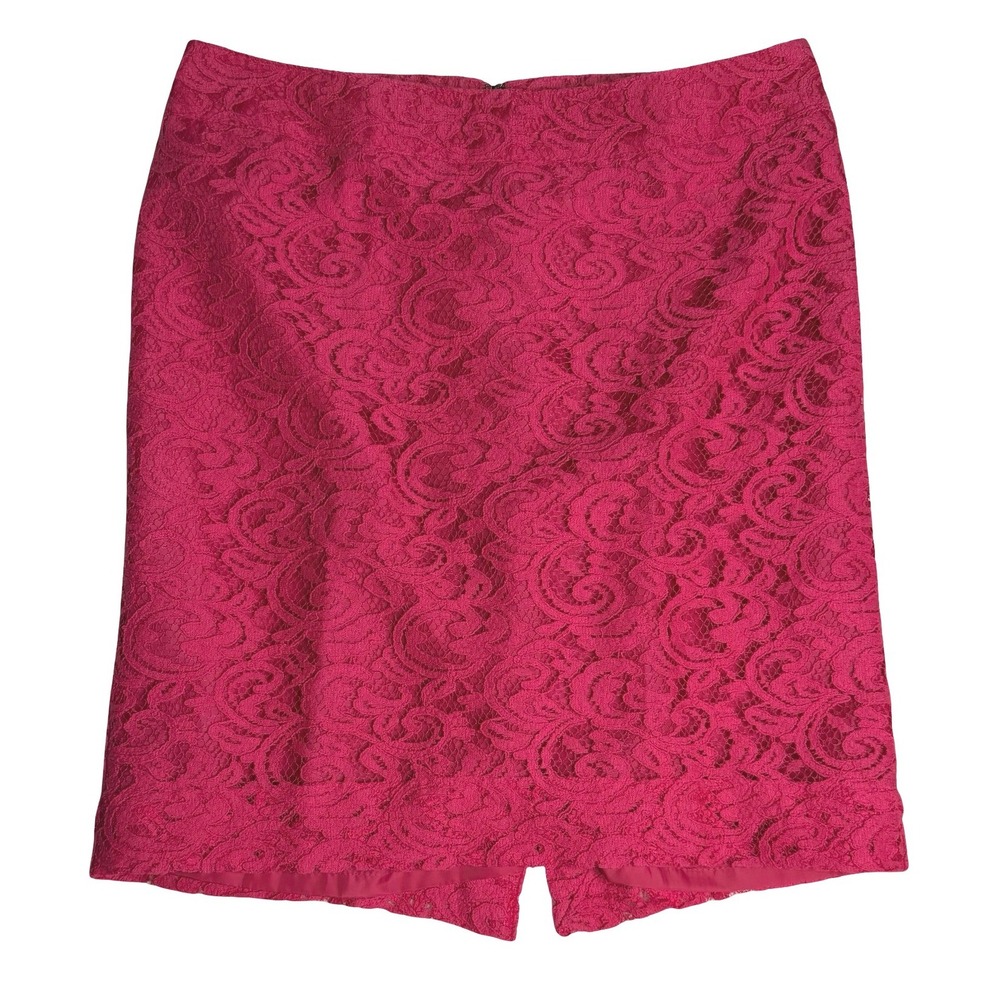 Merona Lace Floral‎ Pencil Skirt Pink Womens Size 6